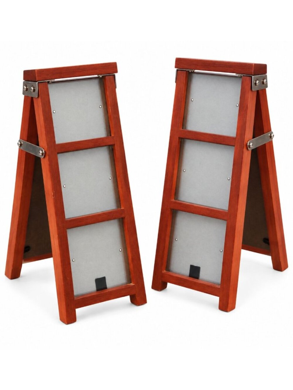 Vintage Hallmark Step Ladder Picture Frames Set of 2, Wooden 3x3 Photo Frames, 1
